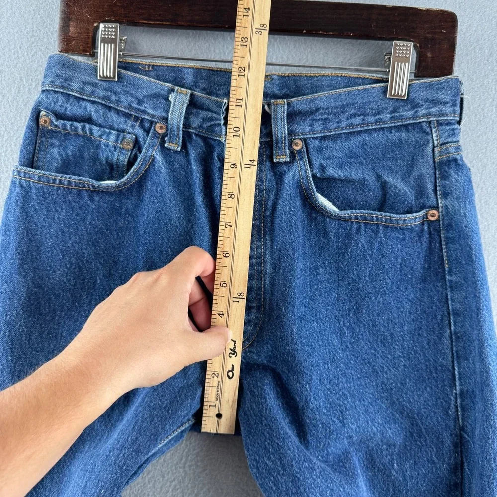 Vintage Levis Jeans Mens 31x32 (Fits‎ 29x31) 501 Dark Fuzzy 80s Made in USA